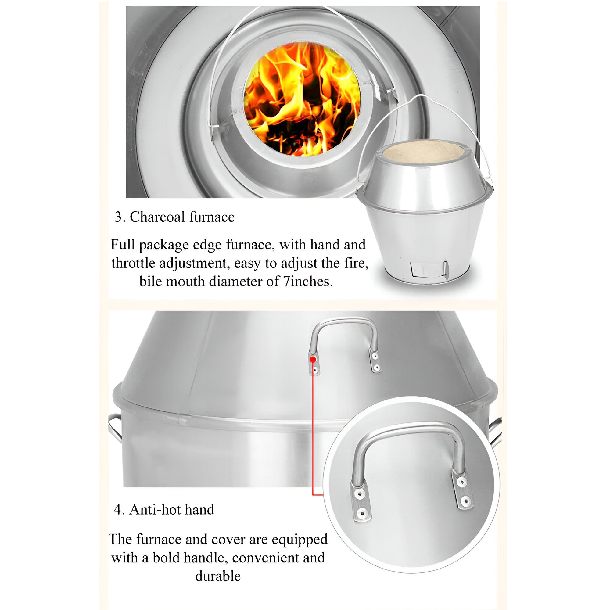 Charcoal BBQ Smoker Oven Tandoori Barbeque Roast Stainless Steel Commercial Charcoal BBQ Smoker Oven Tandoori Barbeque Roast Stainless Steel Commercial